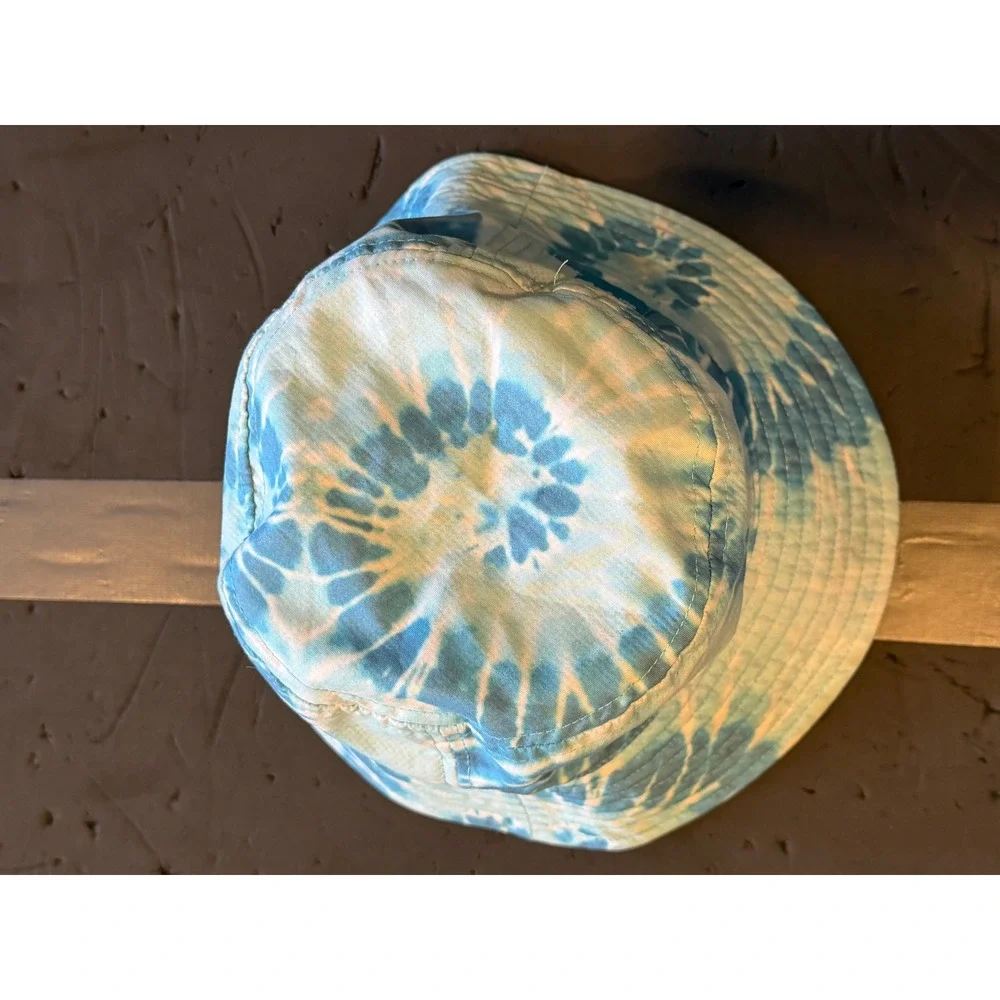 Surf Style Kids Blue White Tie Dye Bucket Hat One Size Fits Most Sun Hat
